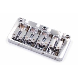 Brokk Modern Hi-Mass 4 String Bass Bridge - Chrome