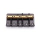 Brokk Classic Standard 4 String Bass Bridge - Matte Black - Brass Saddles