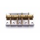 Brokk Classic Standard 4 String Bass Bridge - Chrome - Brass Saddles