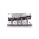 Brokk Classic Standard 4 String Bass Bridge - Chrome - Zinc Saddles