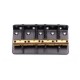 Brokk Classic Standard 4 String Bass Bridge - Matte Black - Brass Saddles