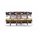 Brokk Classic Standard 4 String Bass Bridge - Chrome - Brass Saddles